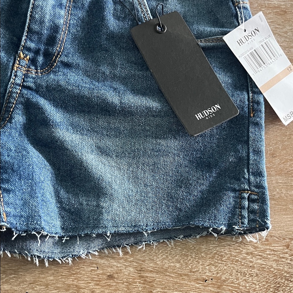Hudson Jeans Blue Distressed Denim Shorts - Picture 5 of 6